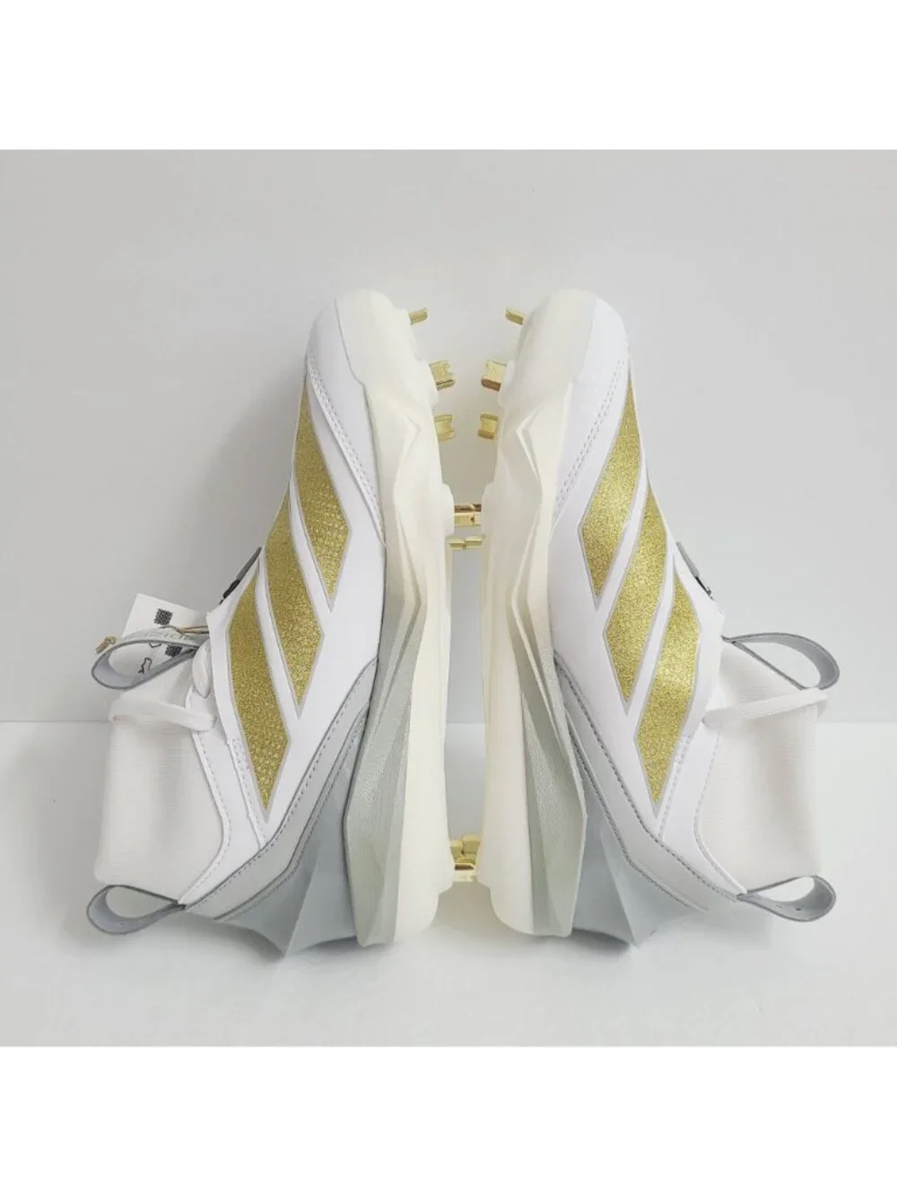 NEW Adidas Adizero Impact+ 2.0 Baseball Cleats JH6716 Size 9.5 White #1
